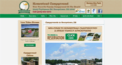 Desktop Screenshot of homesteadde.com